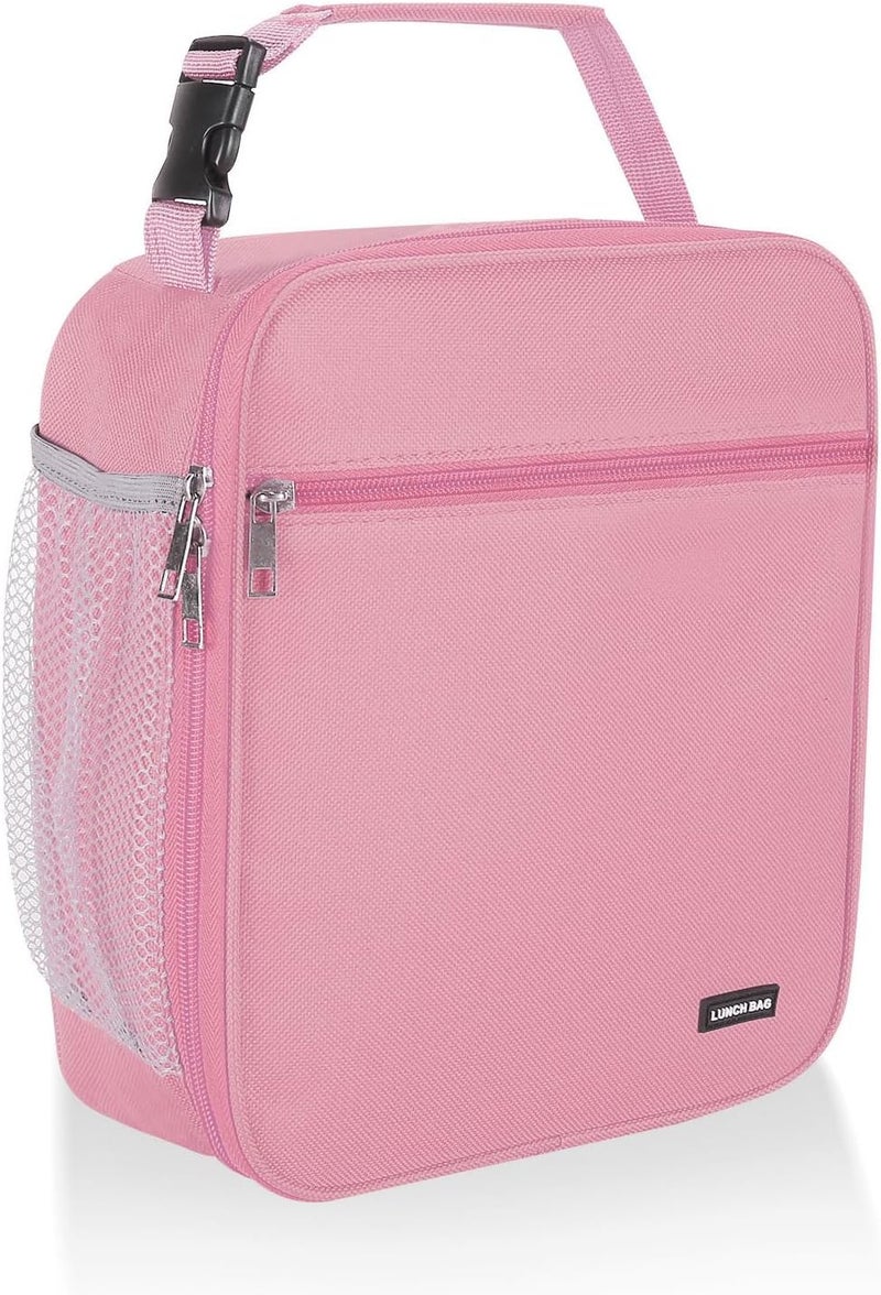 Lovoeo Lunch box Lunch bag for men women Insulated Lunchbox Lunch bags for Work Picnic Travel (Pink) - Image 1
